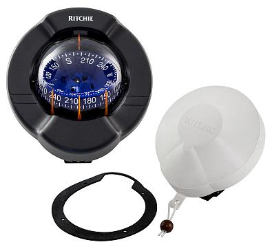 SSPR2 Компас магнитный RITCHIE SUPERSPORT, черный/подсветка синяя 12-24V () SS-PR2-1