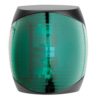 11.060.02 Огонь светодиодный навигационный SPHERA II 112.5°, правый/зеленый, 12-24V/2W, черный АБС-п 11.060.02-2