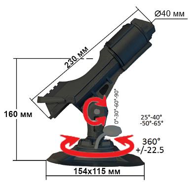 SF30563-12 Держатель спиннинга на баллон быстросъемный, пластик (Sunfine) 275879acfacf11ed8d8640b0765b12ab_9582ee4c61dd11ee98bc40b0765b12ab-700x700