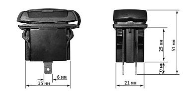 AES1118SUL007 Разъем USB 5В 3.1А для установки совместно с кнопками AES11185X или AES1188X (AES.Co,  AES1118SUL007_2