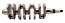 6C5-11411-10 Коленвал для YAMAHA F40-70 (оригинал) 6C5114111000-1 миниатюра