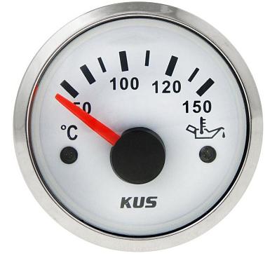 KY14102 Указатель температуры масла (50-150°C), белый циферблат/нержавеющий ободок, Ø52мм KY14102 0