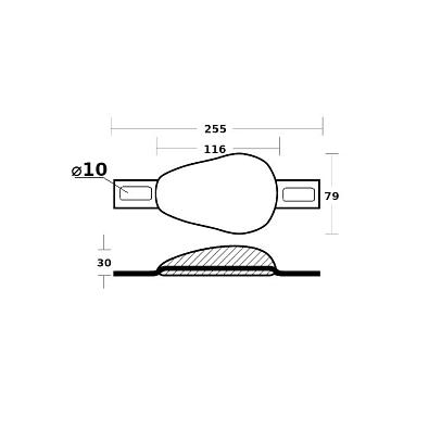 10269844 Анод алюминиевый на корпус судна 00350/BAL (TECNOSEAL) 10269844_1