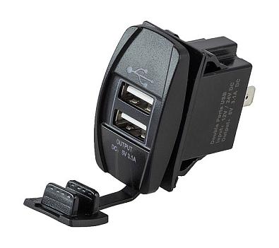 AES1118SUL007 Разъем USB 5В 3.1А для установки совместно с кнопками AES11185X или AES1188X (AES.Co,  AES1118SUL007_1