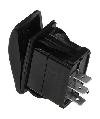 AES111881PA Переключатель 2-х позиционный (ON)-ON, 12V/20А 3Р, без фиксации 1 положения (AES.Co, ) AES111881PA1